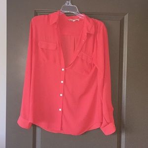 EUC Orange Loft blouse